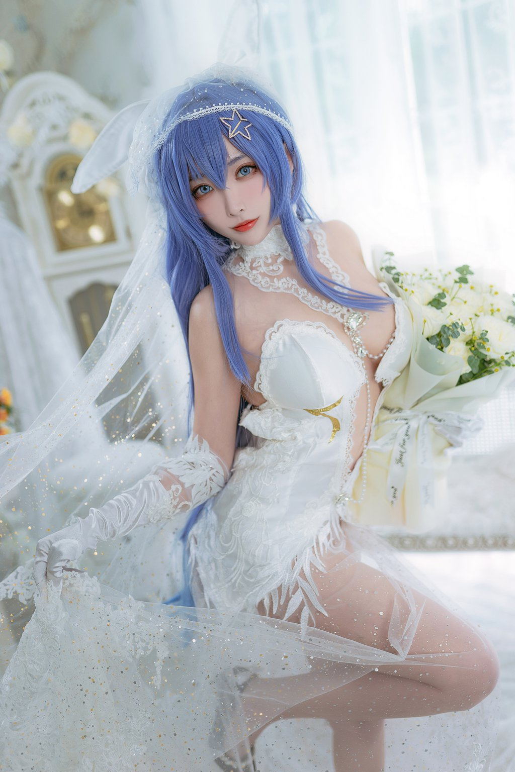 网红Coser@宮本桜 – 花园花嫁[27P-307.2M] 网红写真-第1张