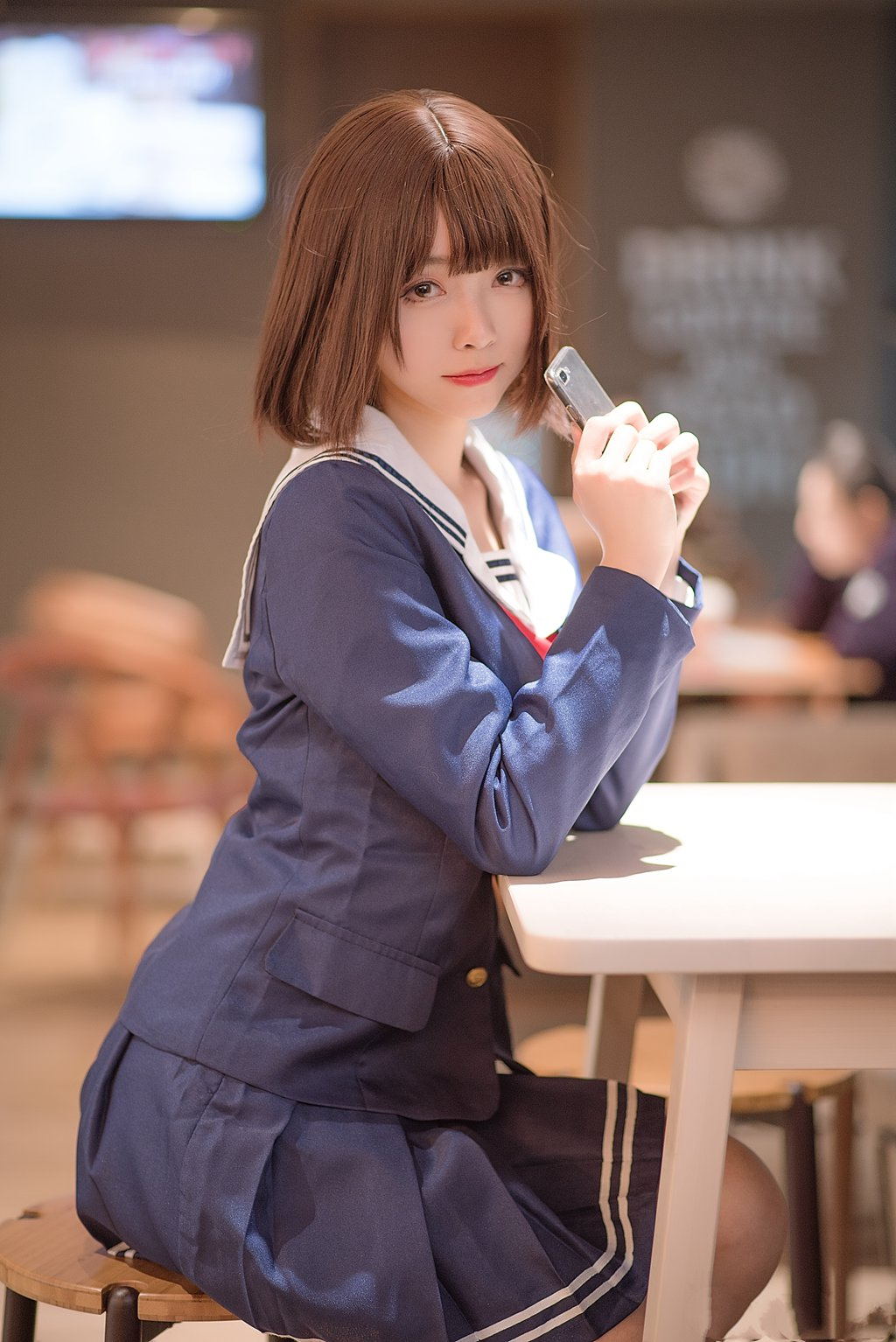 动漫博主@大大卷卷小卷 加藤惠校服 [19P/278MB] 网红写真-第1张