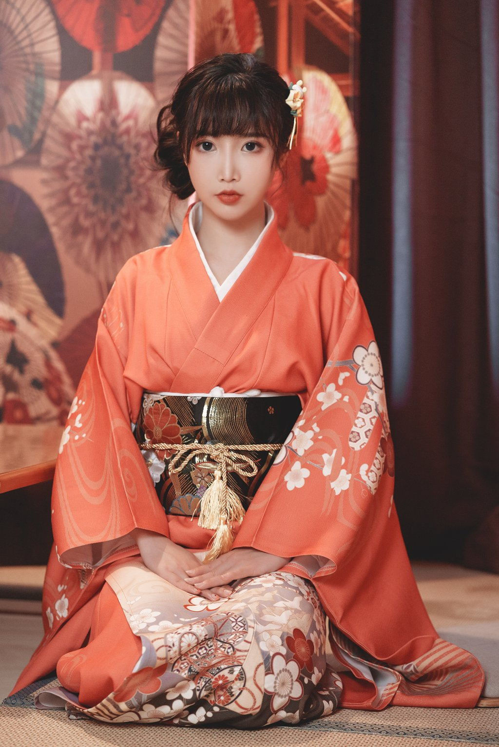 人气动漫Coser@面饼仙儿 和服 [37P/217MB] 网红写真-第1张