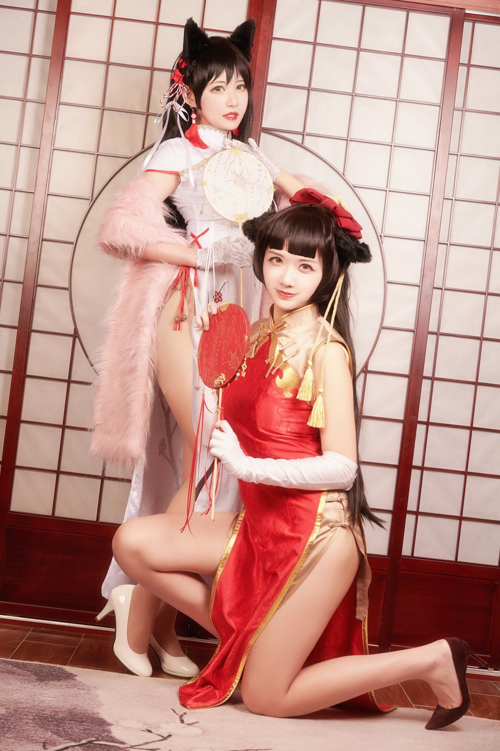 动漫博主@源纱希喵喵喵 &Meiyi_烛墨 犬獒旗袍[12P-157.8MB] 网红写真-第4张