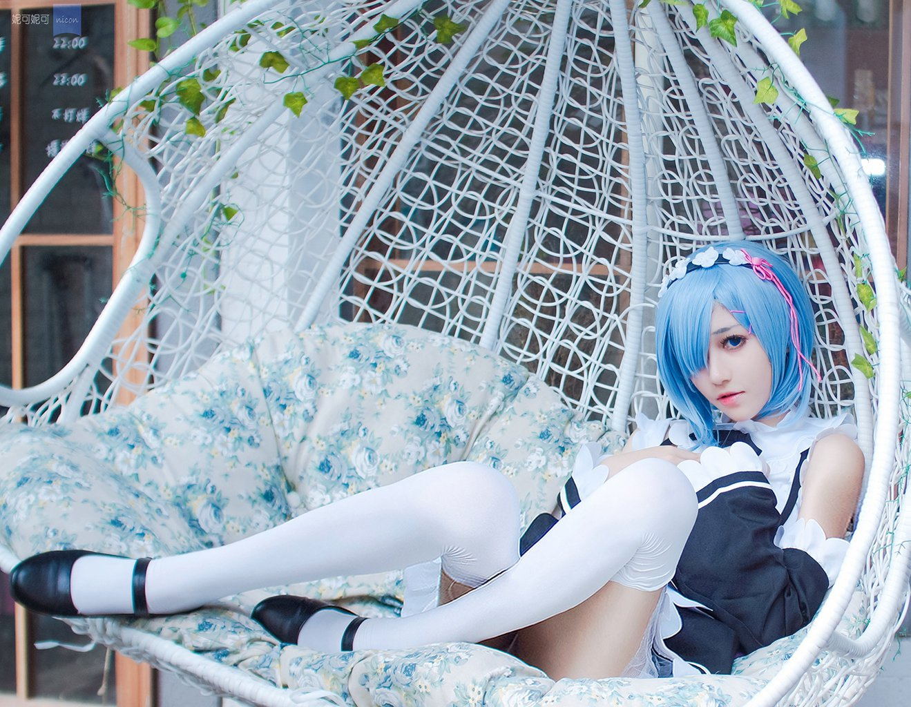 微博红人Coser@南桃Momoko 蕾姆[19P-26MB] 网红写真-第4张