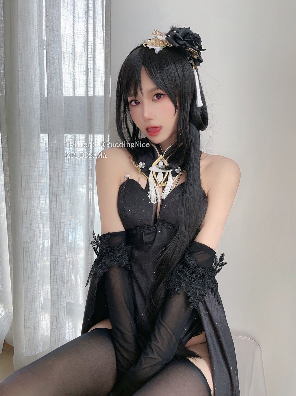 网紅少女@布丁大法 – NO.065 黑糖拿铁[53P-6V-1.01G] 网红写真-第3张
