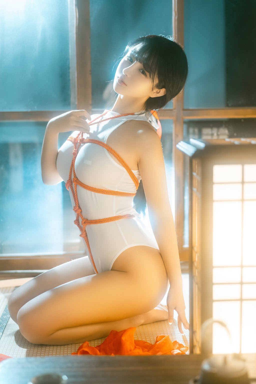 网紅Coser@桜井宁宁 – NO.115 绳艺巫女 [61P-710MB] 网红写真-第3张