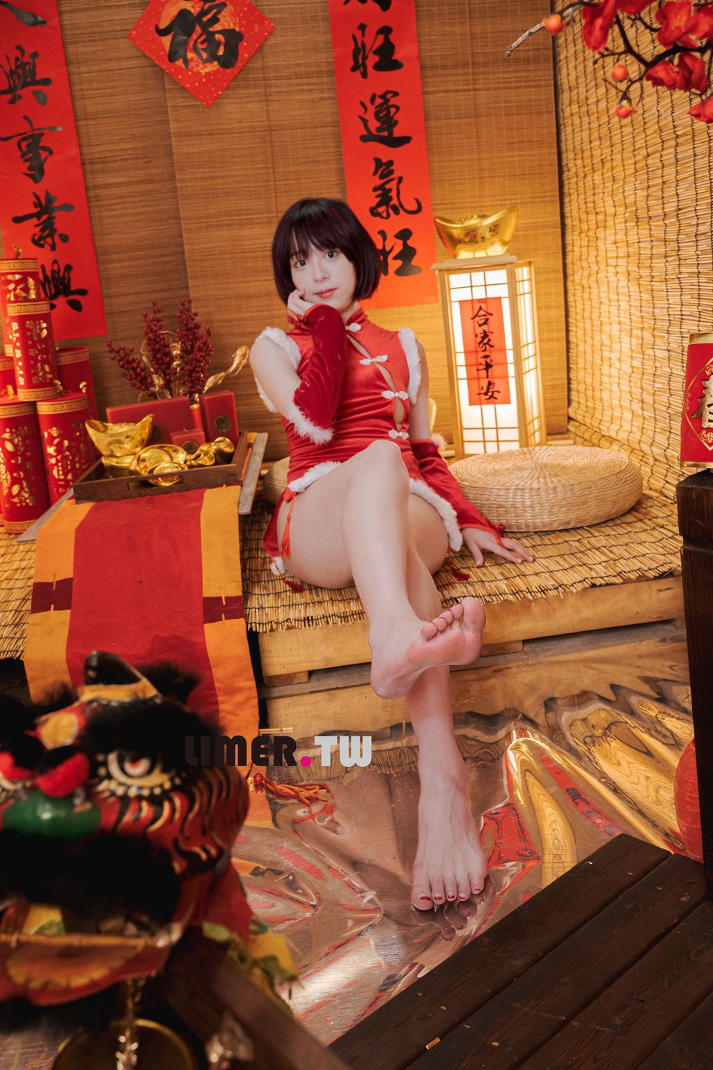 Limerence Yua 新年特輯 裸足 拜年 [197P/1V/2.24G] Limerence-第3张