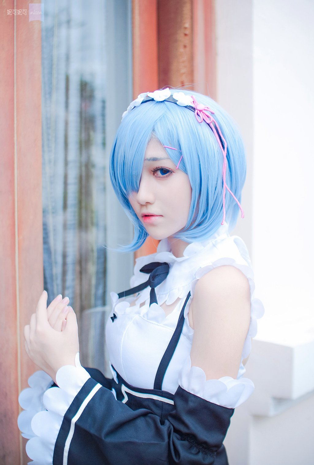 微博红人Coser@南桃Momoko 蕾姆[19P-26MB] 网红写真-第2张
