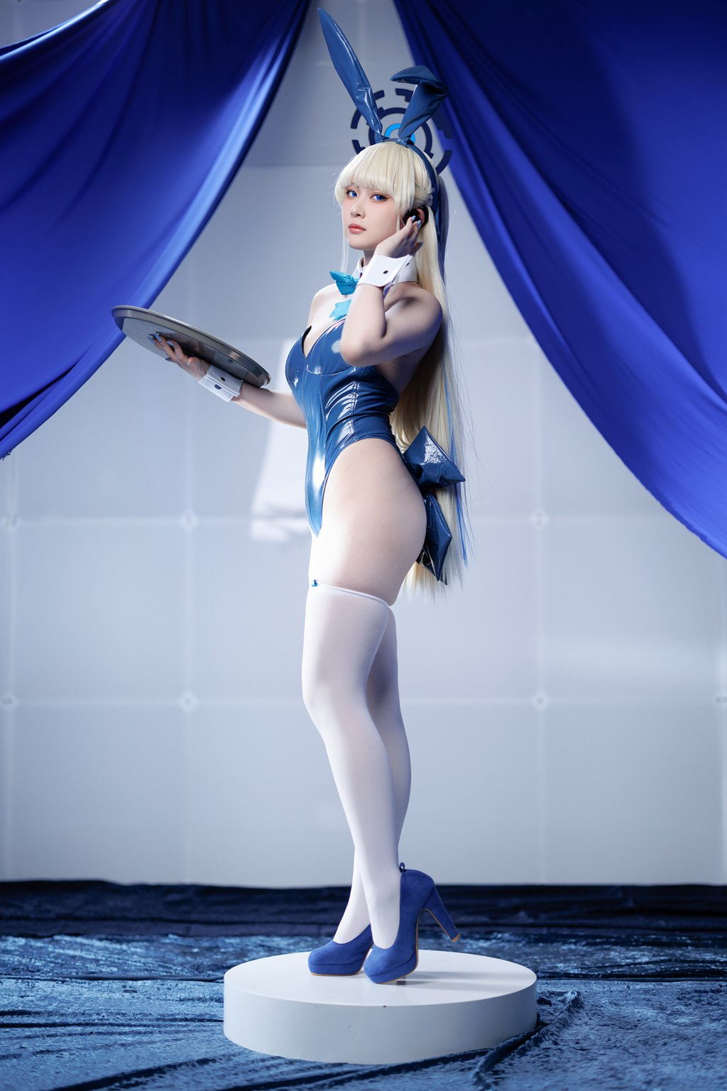 网红Coser@屿鱼 – Toki X 飞鸟马トキ兔女郎 蓝色兔子[457P-522M] 网红写真-第2张