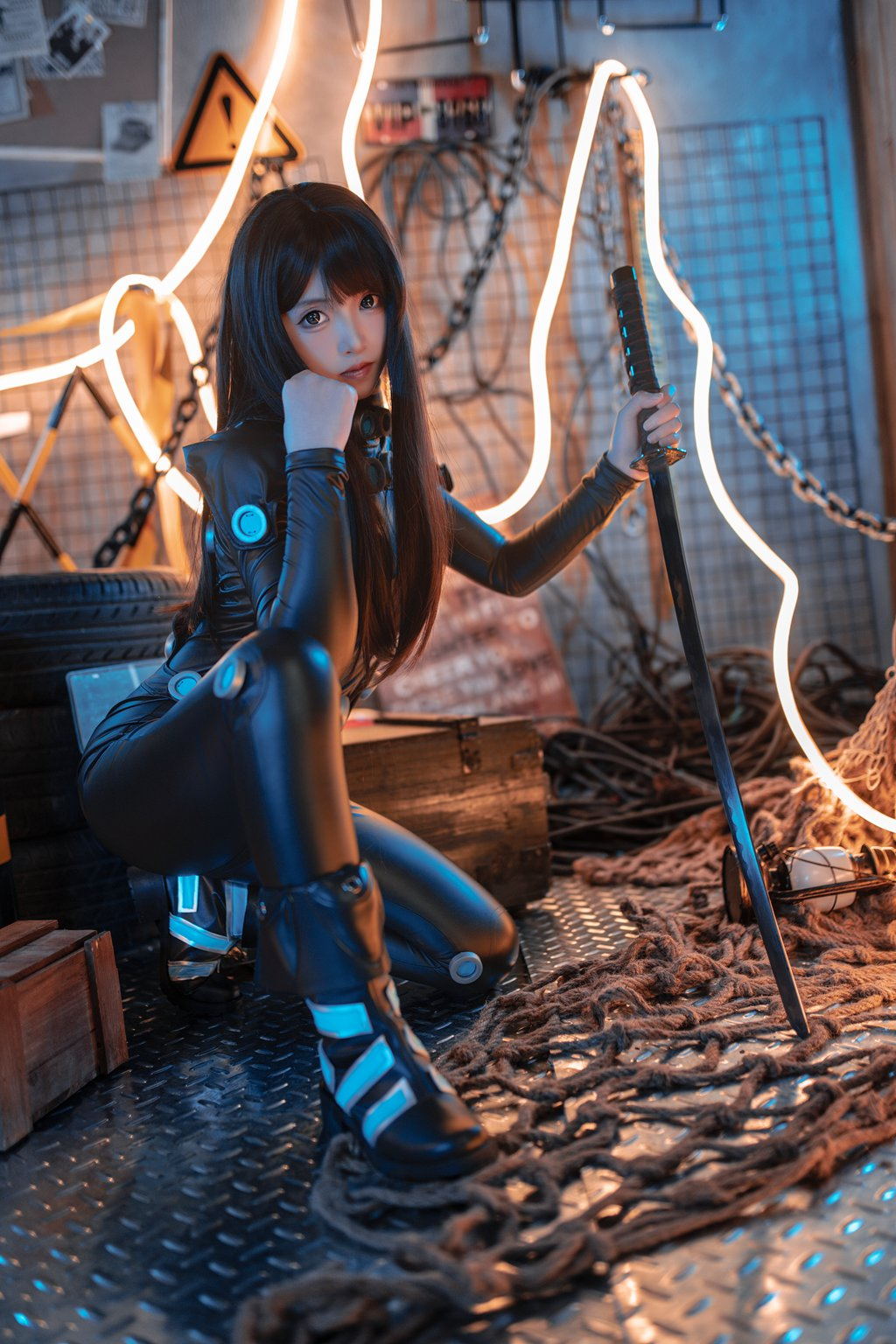 网红Coser@Bangni邦尼 –杀戮都市 下平玲花[90P-6V-1.17G] 网红写真-第2张