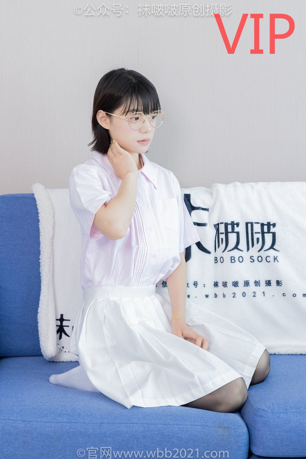 [BoBoSocks袜啵啵] NO.449 糯米-运动鞋、白棉袜、嘿丝（脚尖加固款）（花絮版）[148P/1V/7.61G] 年费专享-第1张