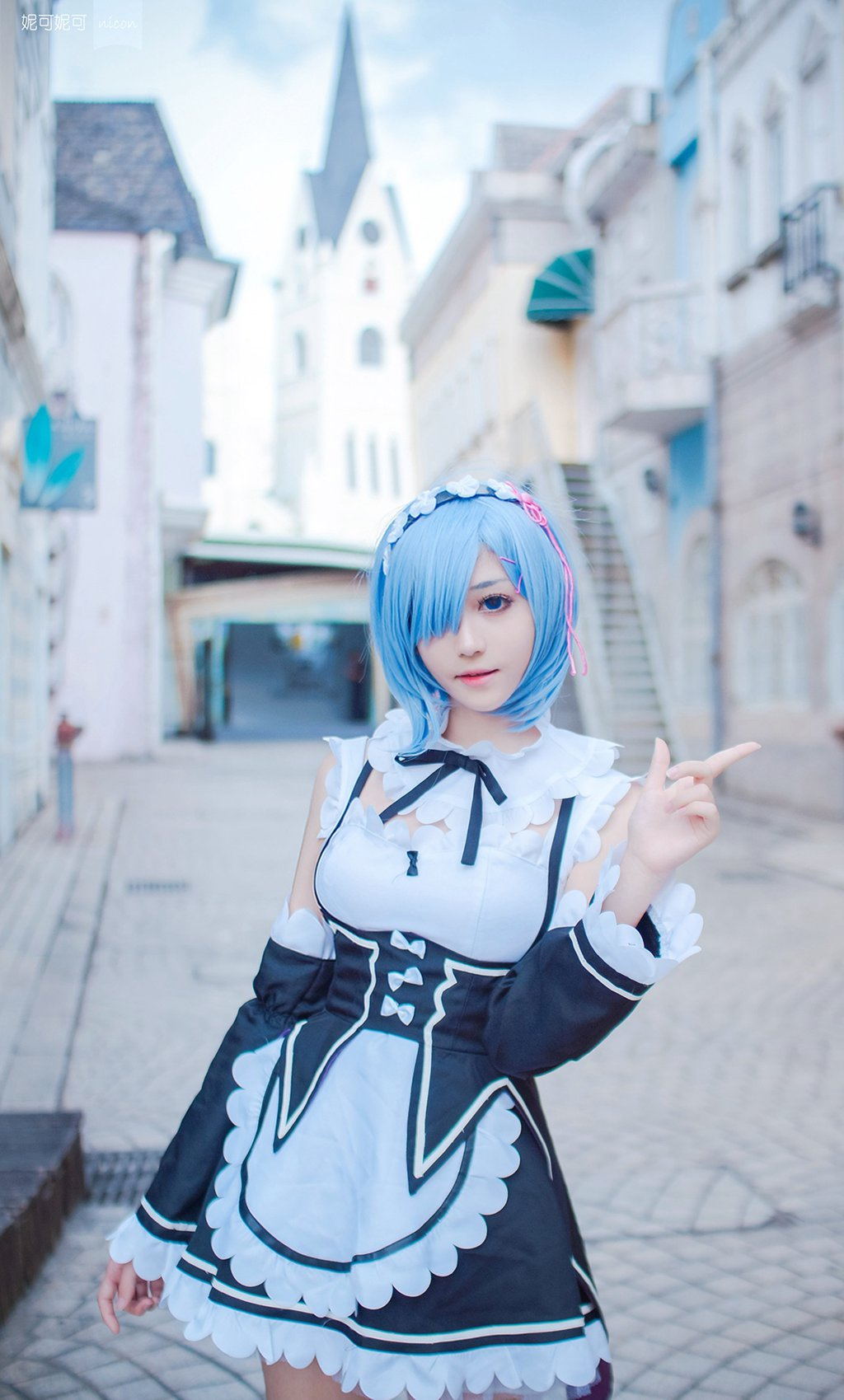 微博红人Coser@南桃Momoko 蕾姆[19P-26MB] 网红写真-第1张