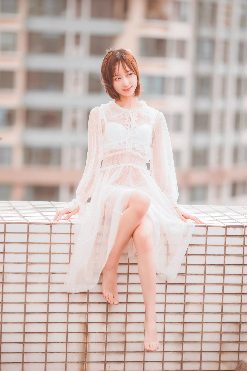 网紅Coser@木绵绵OwO 天台 [39P/590MB] 网红写真-第1张