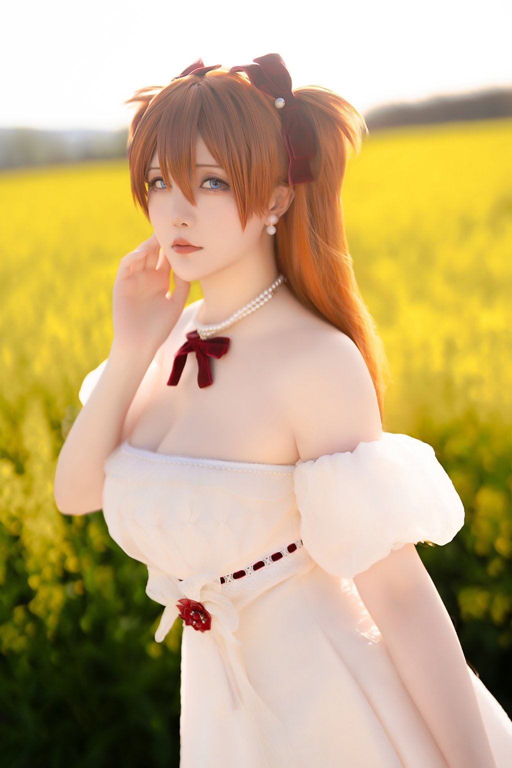 微博红人@星之迟迟 EVA 明日香花之语 [26P/89MB] 网红写真-第1张