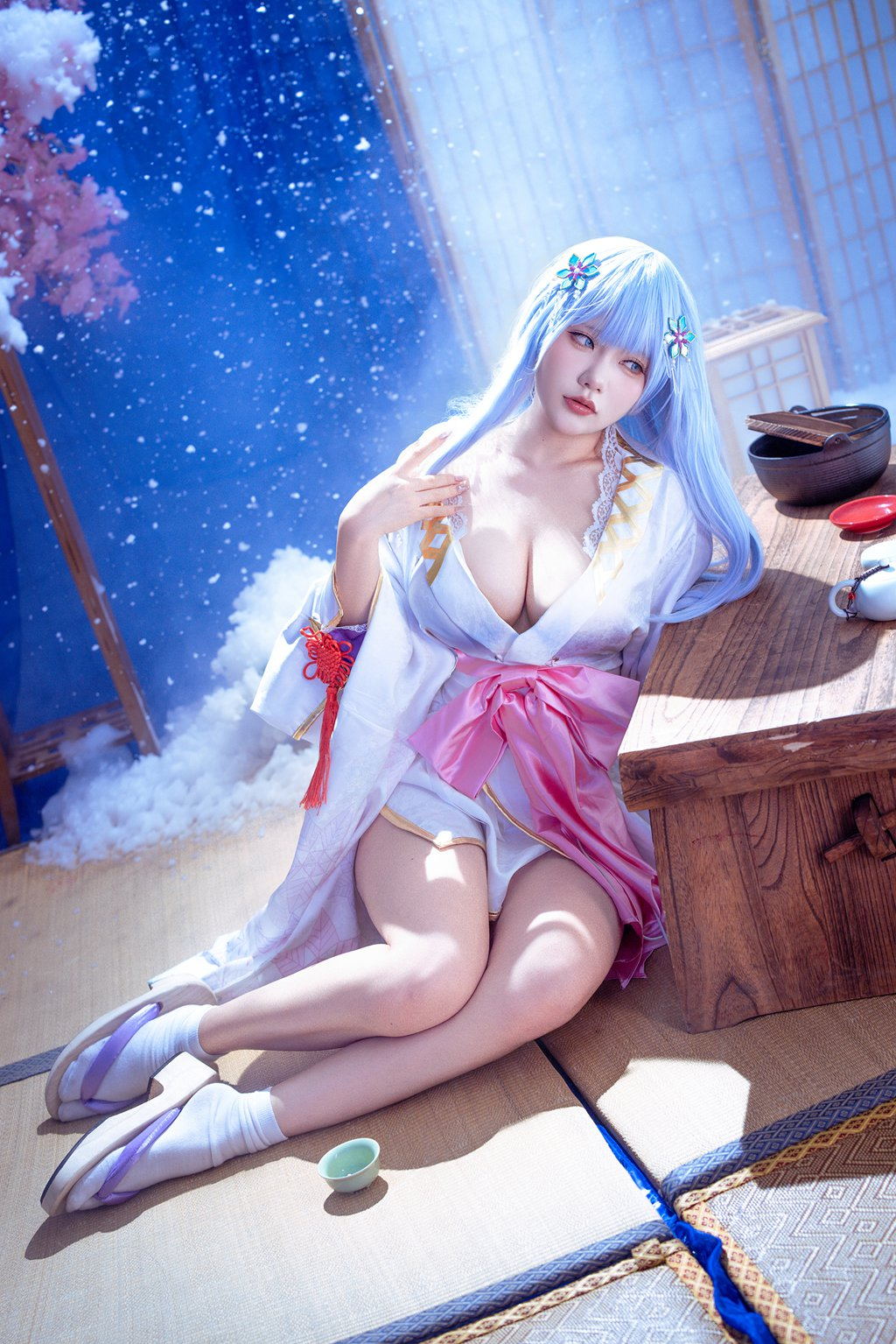 网紅Coser@是一只熊仔吗 美少女万华镜异闻：雪女 白雪姬[41P-185M] 网红写真-第4张