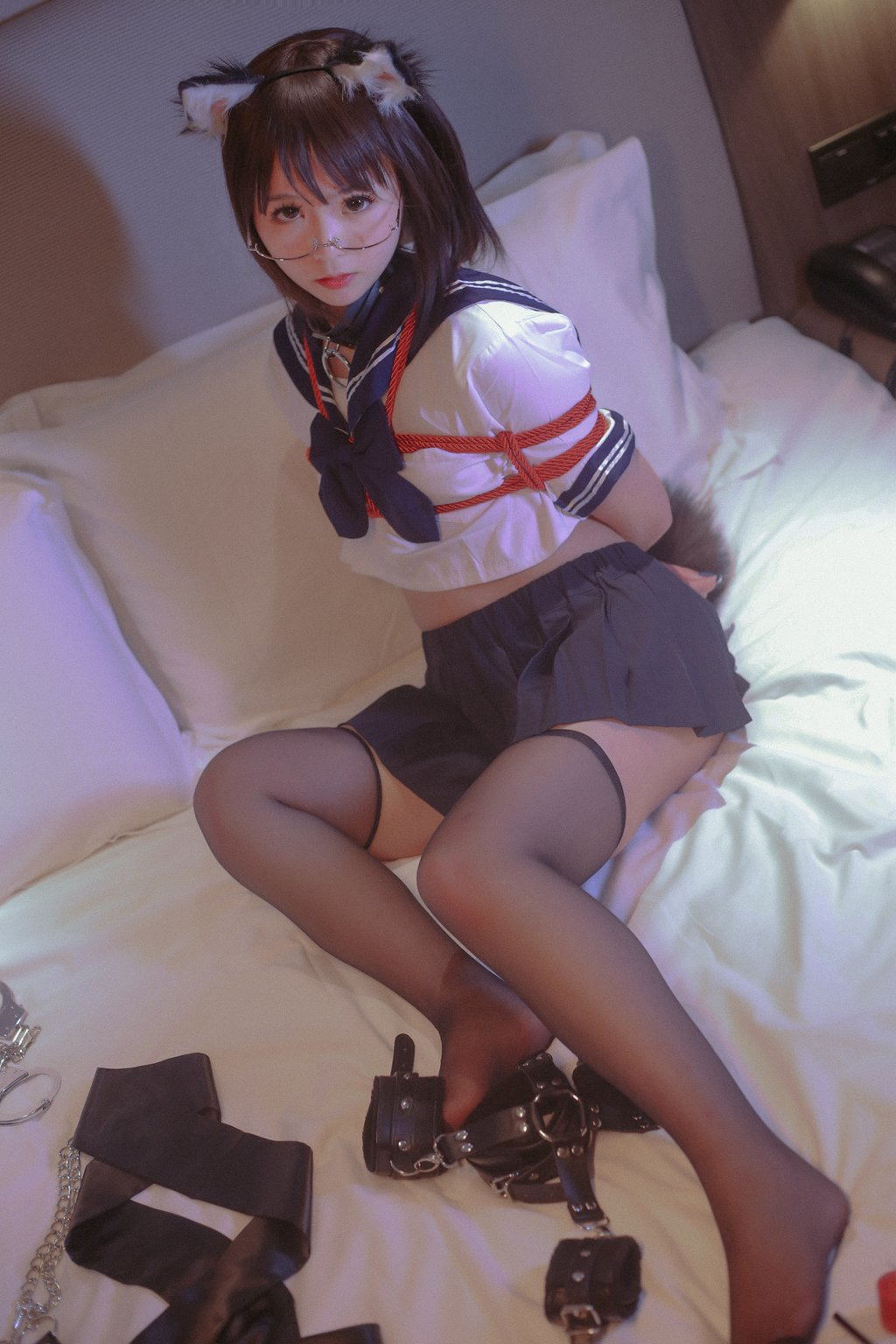 网红Coser@是青水 猫耳调教 [36P-439MB] 网红写真-第4张