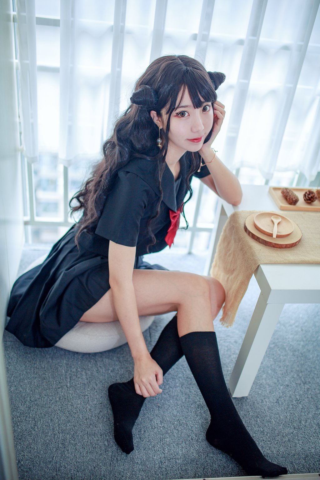微博红人Coser@黑川 小恶魔本-JK制服[32P-524.5M] 网红写真-第4张