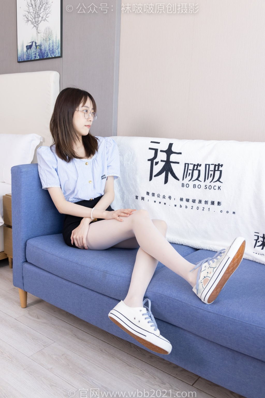 [BoBoSocks袜啵啵] NO.467 稚予-板鞋、白丝（脚尖加固款）（花絮版）[150P/1V/6.76G] 年费专享-第4张