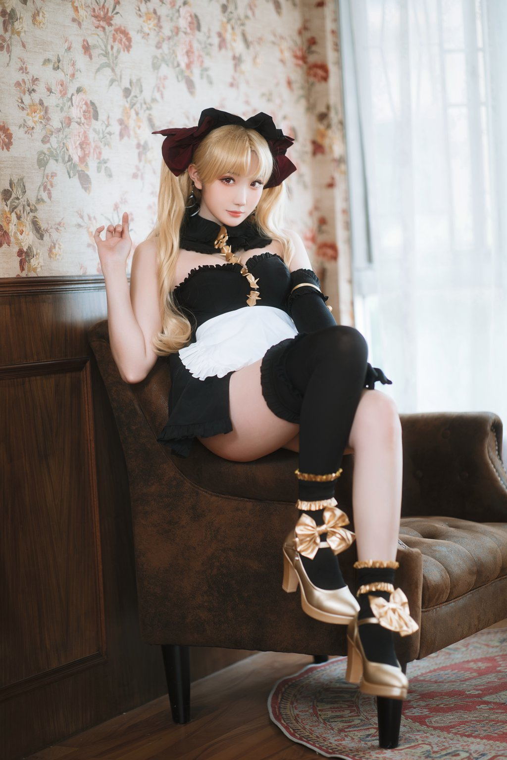 动漫Coser@瓜希酱 艾蕾女仆 [23P/363MB] 网红写真-第4张