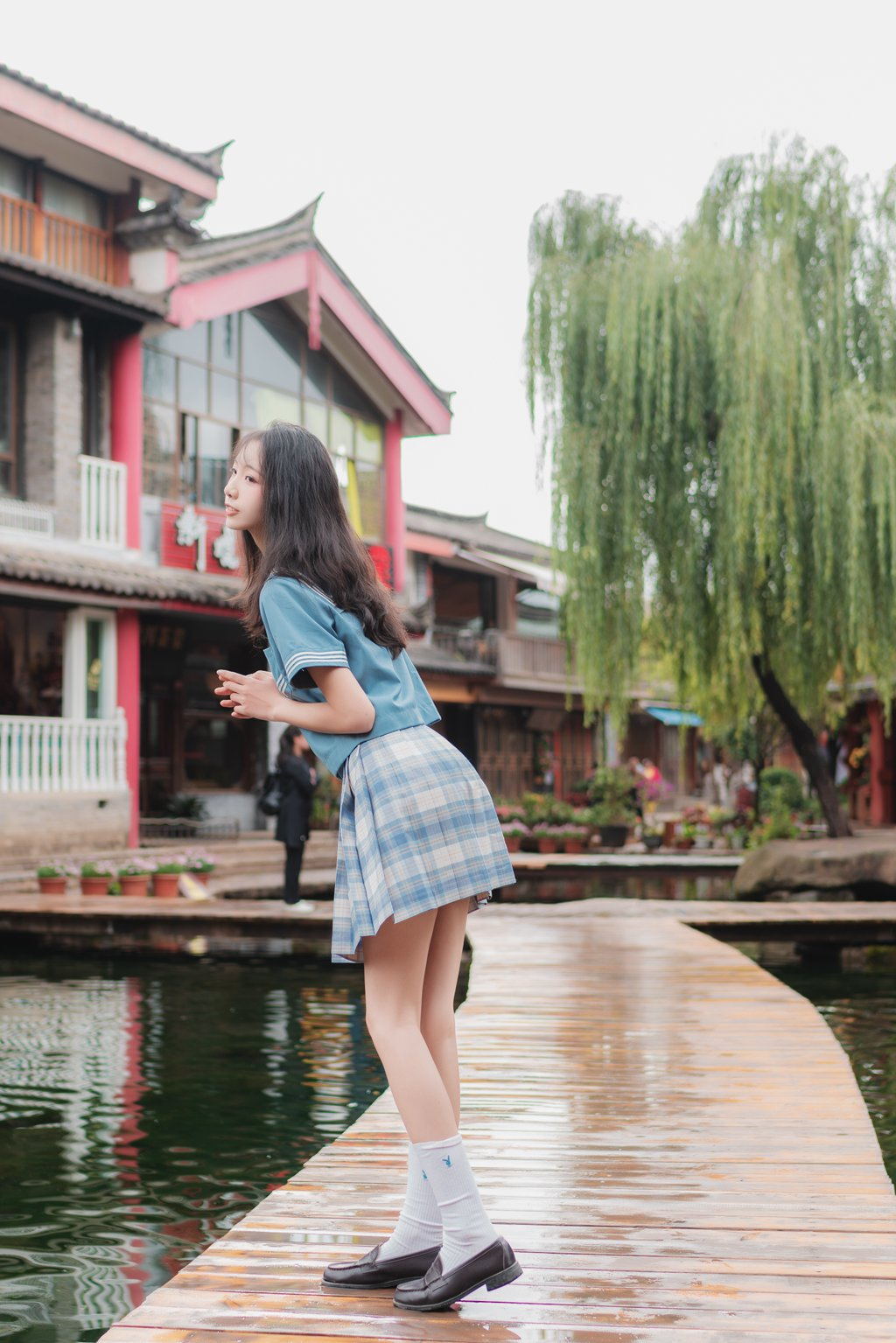 网紅Coser@西呱呀呀呀 –丽江写真JK [44P-325MB] 网红写真-第3张