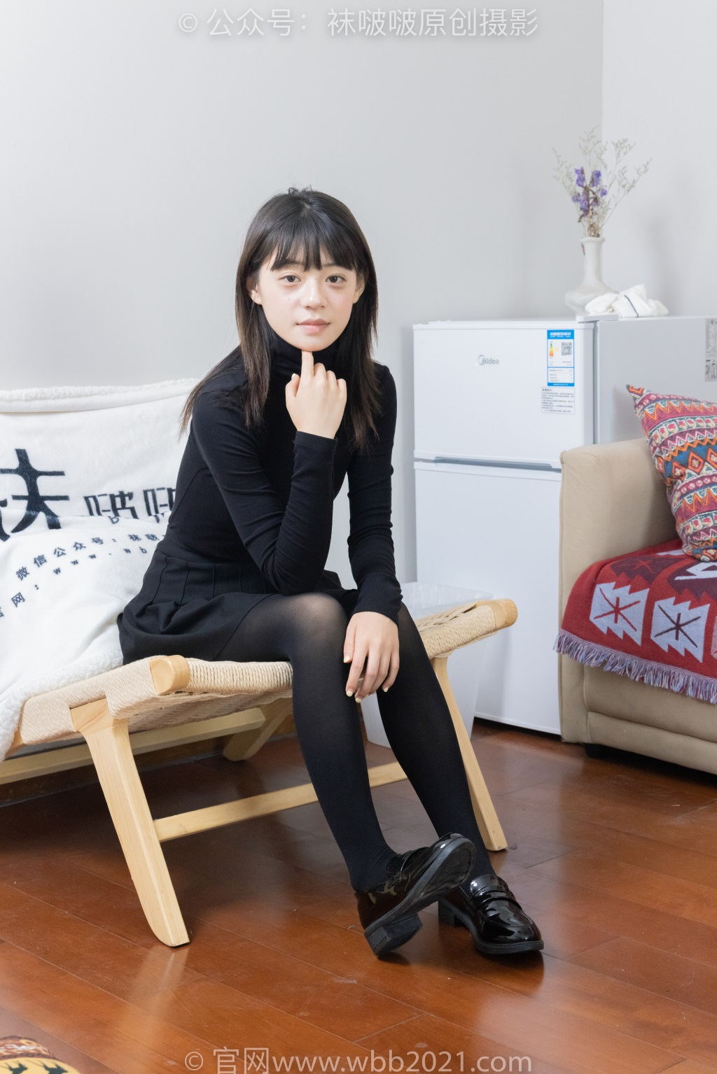 [BoBoSocks袜啵啵] NO.466 糯米-皮鞋、厚嘿丝（花絮版）[140P/1V/7.11G] 年费专享-第3张