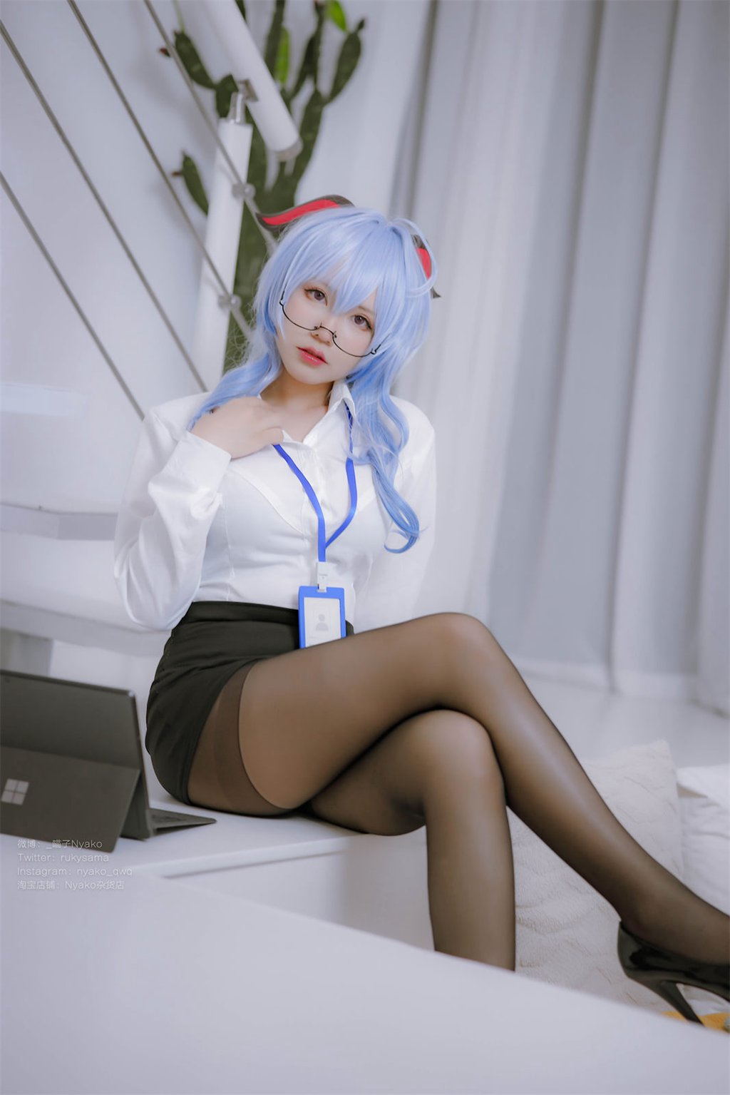 知名动漫博主@Nyako喵子 原神-甘雨OL[79P-589M] 网红写真-第2张
