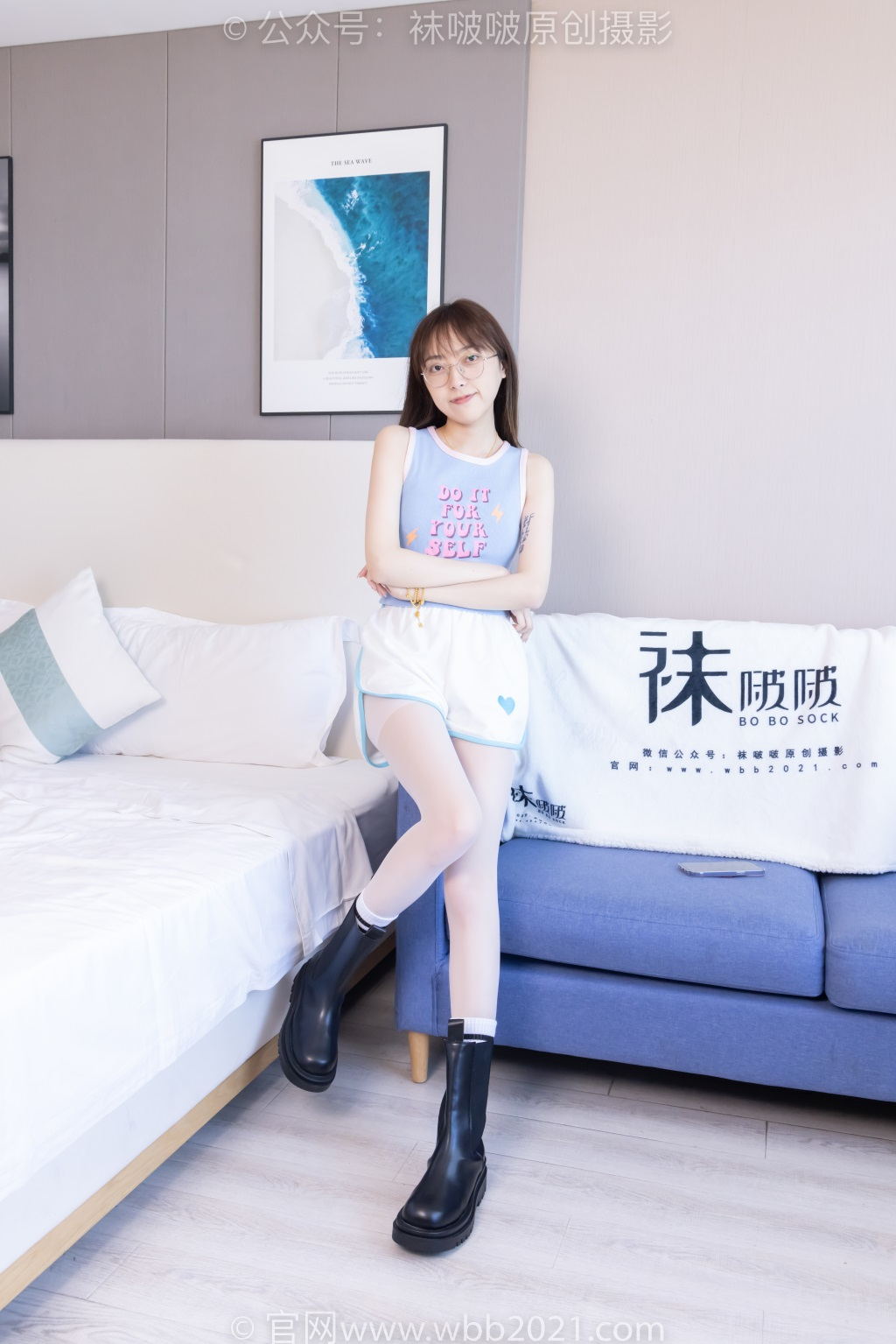 [BoBoSocks袜啵啵] NO.479 稚予-短靴、长筒白棉袜、白丝（脚尖加固款）（花絮版）[140P/1V/5.57G] 年费专享-第2张
