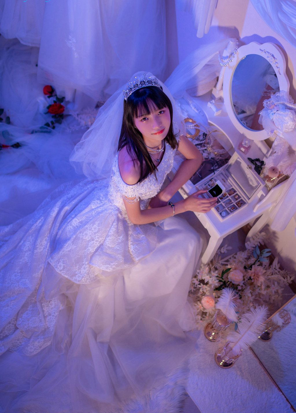 网紅Coser@西呱呀呀呀 –纯白花嫁 [77P-86MB] 网红写真-第2张