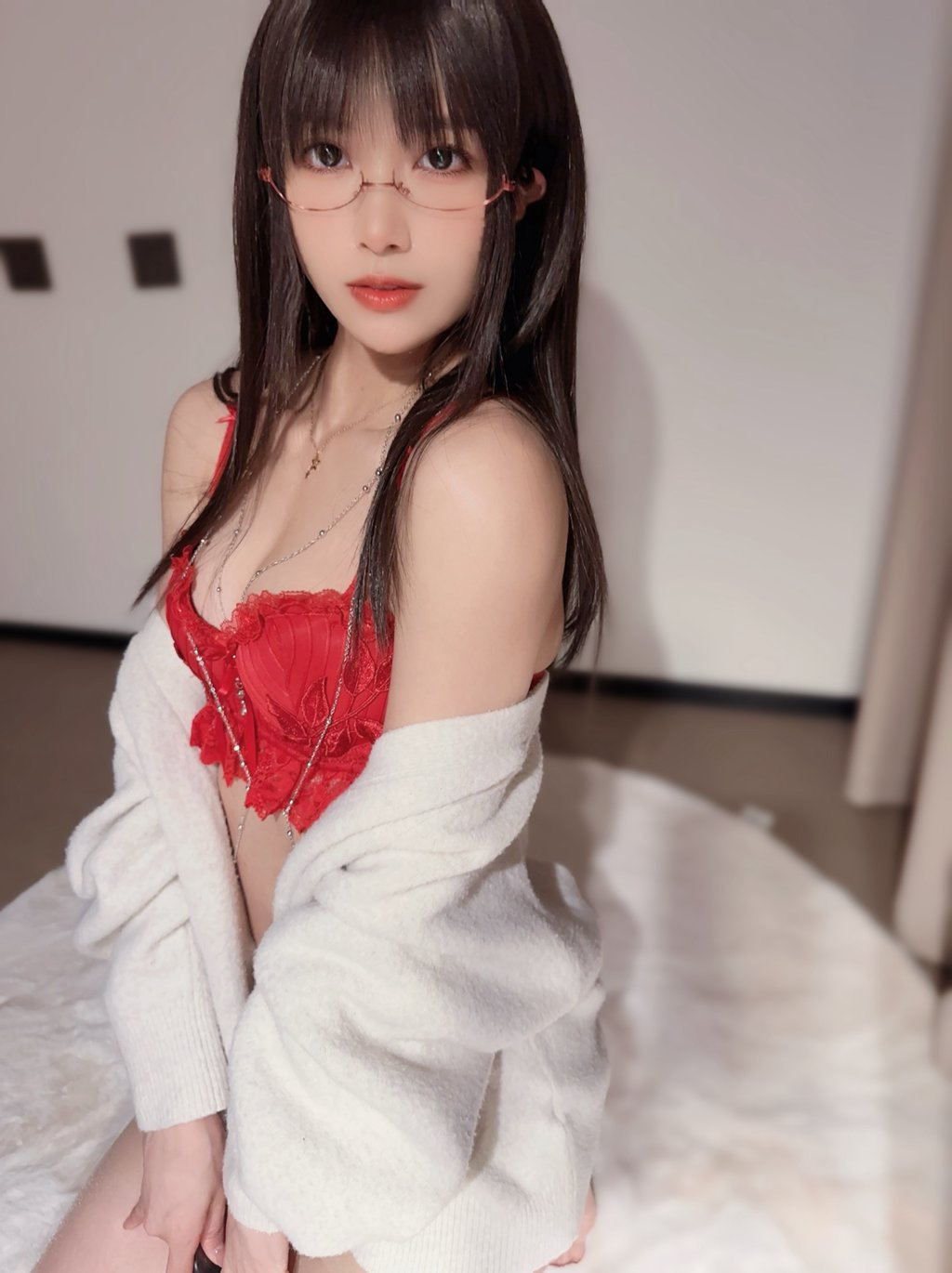 网紅少女@布丁大法 – NO.084 覆盆子眼镜娘 [44P4V-216MB] 网红写真-第1张