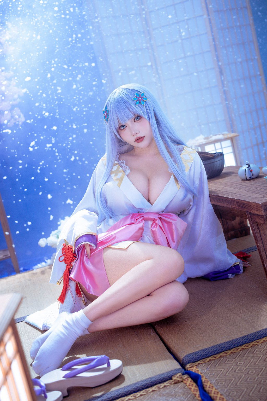 网紅Coser@是一只熊仔吗 美少女万华镜异闻：雪女 白雪姬[41P-185M] 网红写真-第1张