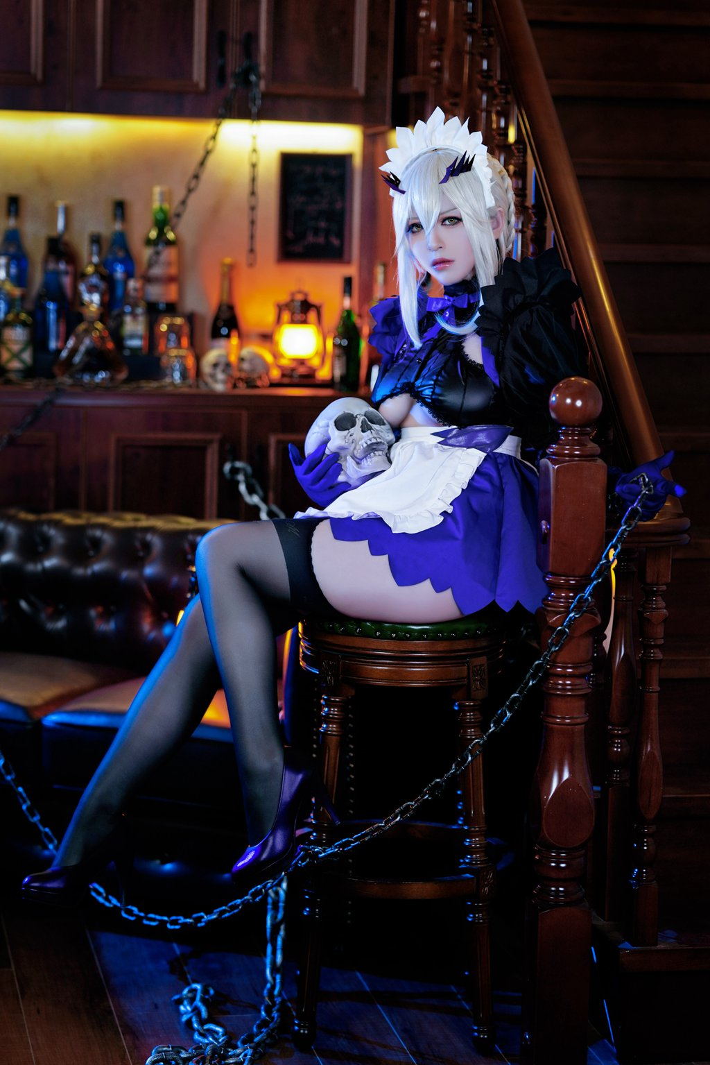 微博人气Coser@半半子 LancerAlter Maid [52P/110MB] 网红写真-第2张