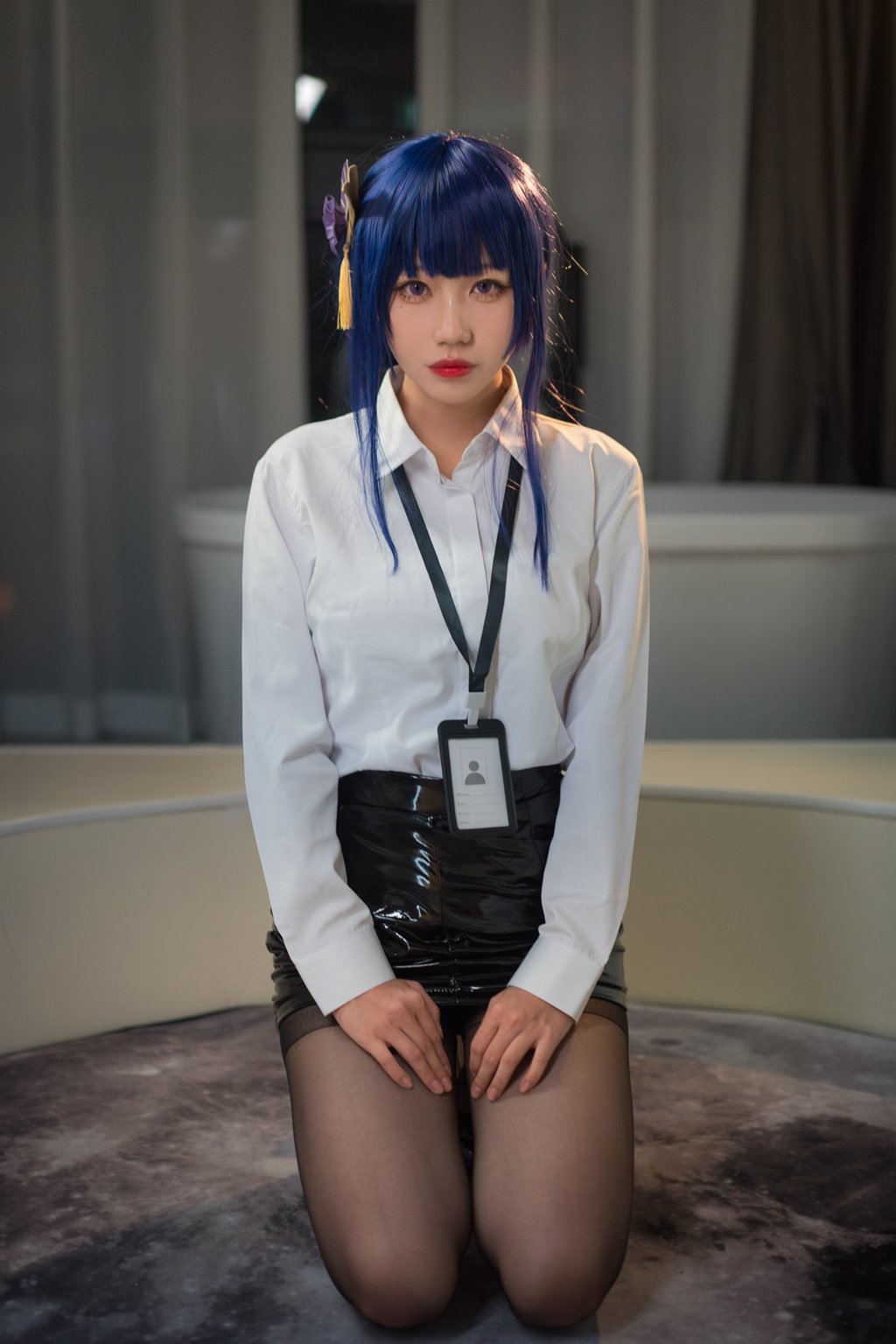 网红Coser@无影喵喵 OL雷电将军 [35P-456MB] 网红写真-第1张