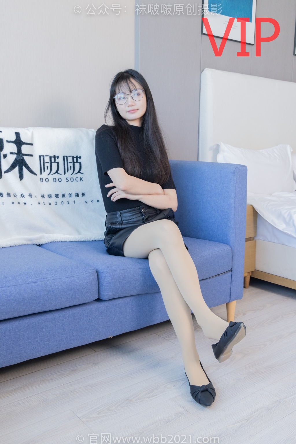 [BoBoSocks袜啵啵] NO.480 甜甜圈-平底鞋、厚肉丝、瑜伽动作、厚肉丝踩奶油泡芙剧情（花絮版）[140P/1V/6.43G] 年费专享-第1张