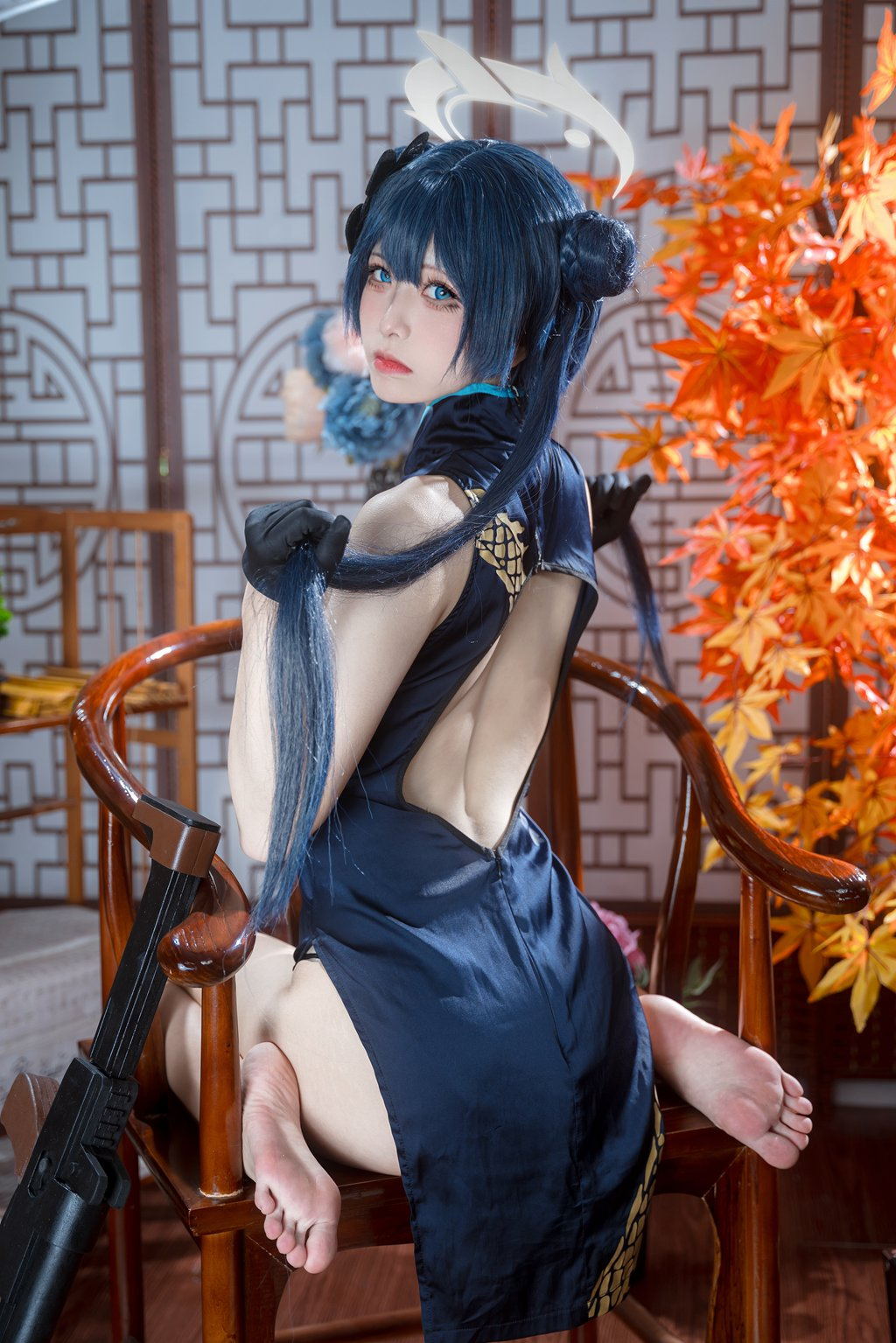 网红Coser@九柒喵 –碧蓝档案 妃咲[28P-137M] 网红写真-第4张