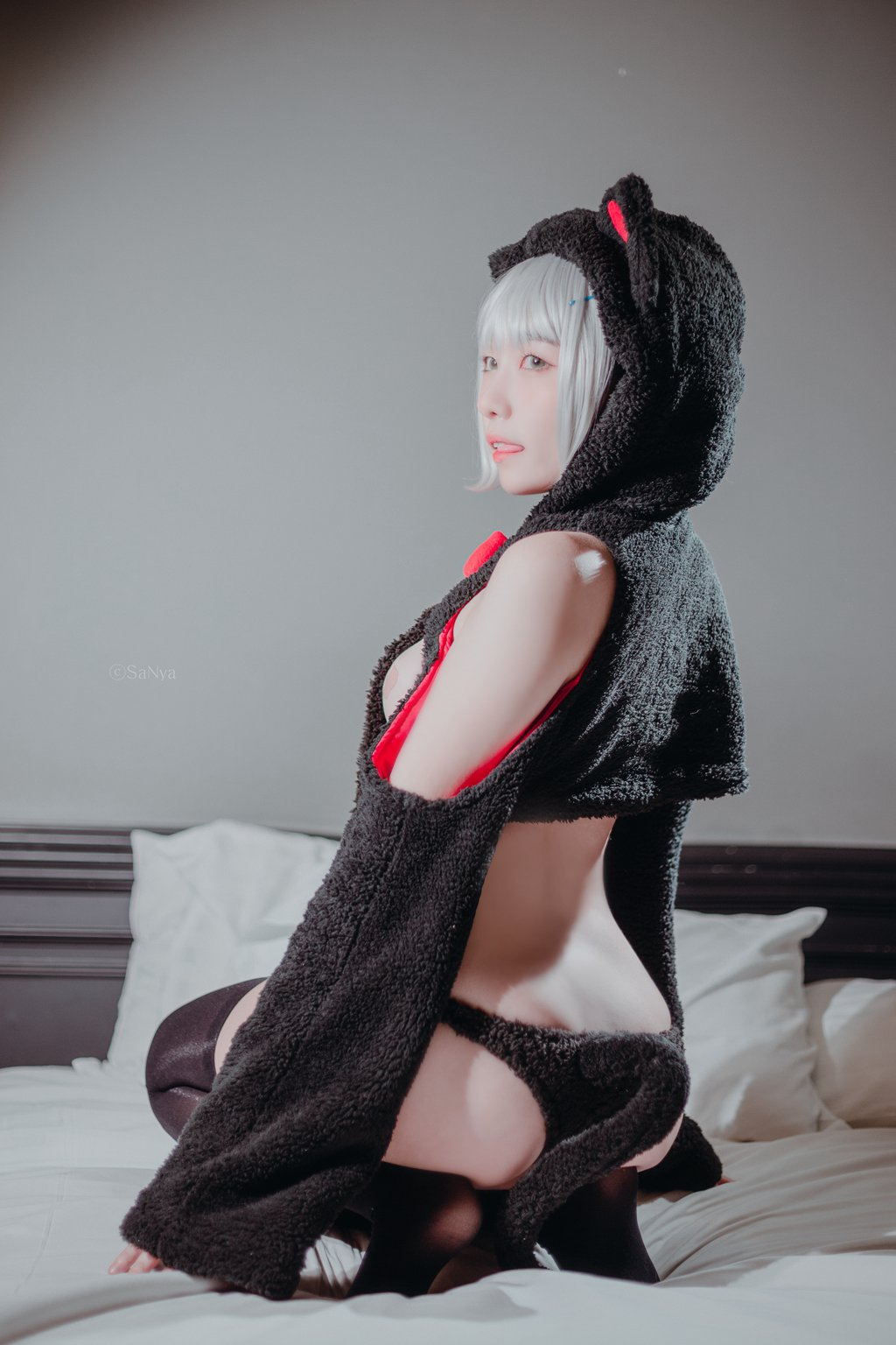 韩模写真@[DJAWA] NO.175 Sonson – Mischief Black Cat [35P/389MB] 其它写真-第4张