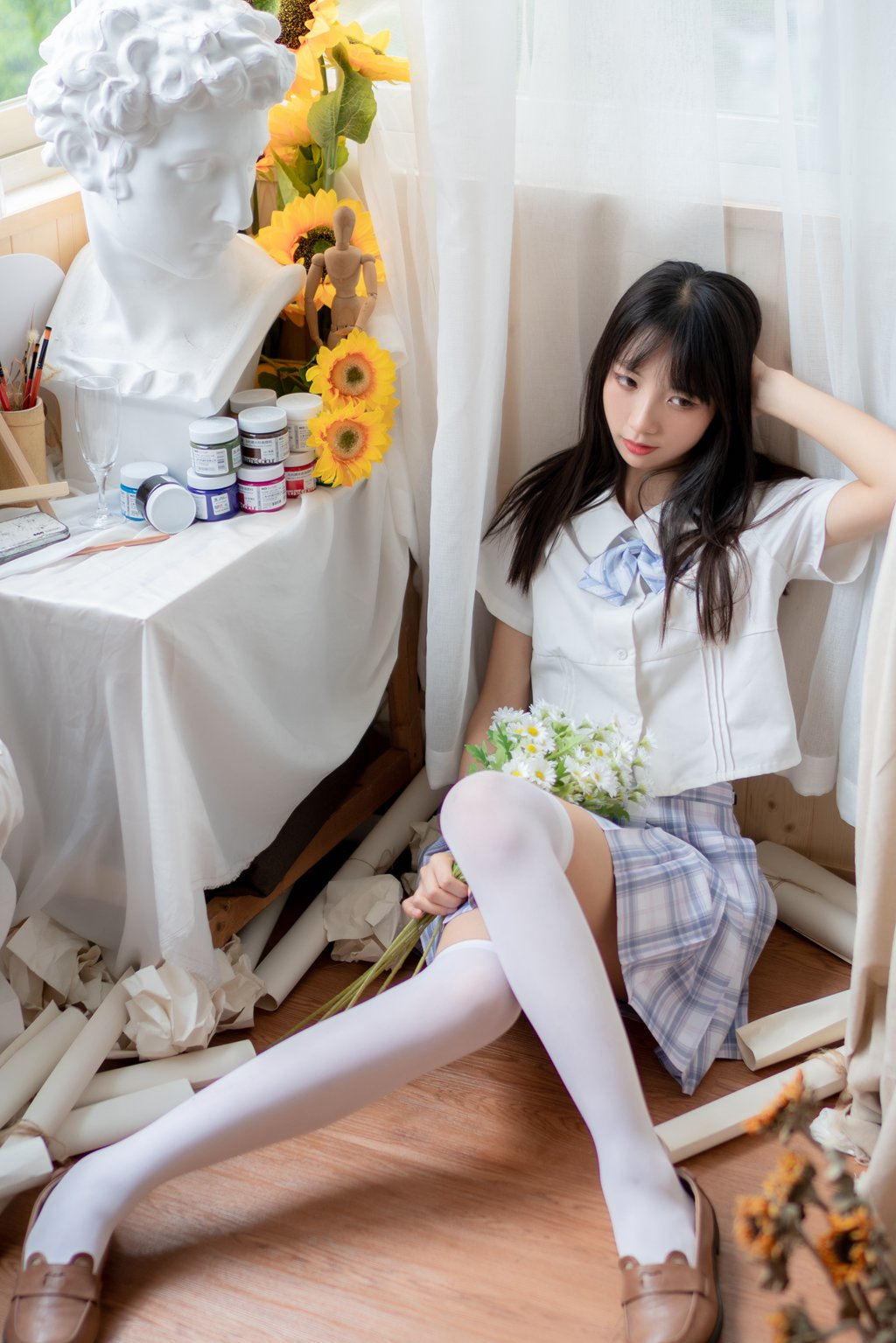 网紅Coser@西呱呀呀呀 –JK校服[48P-322.3M] 网红写真-第4张