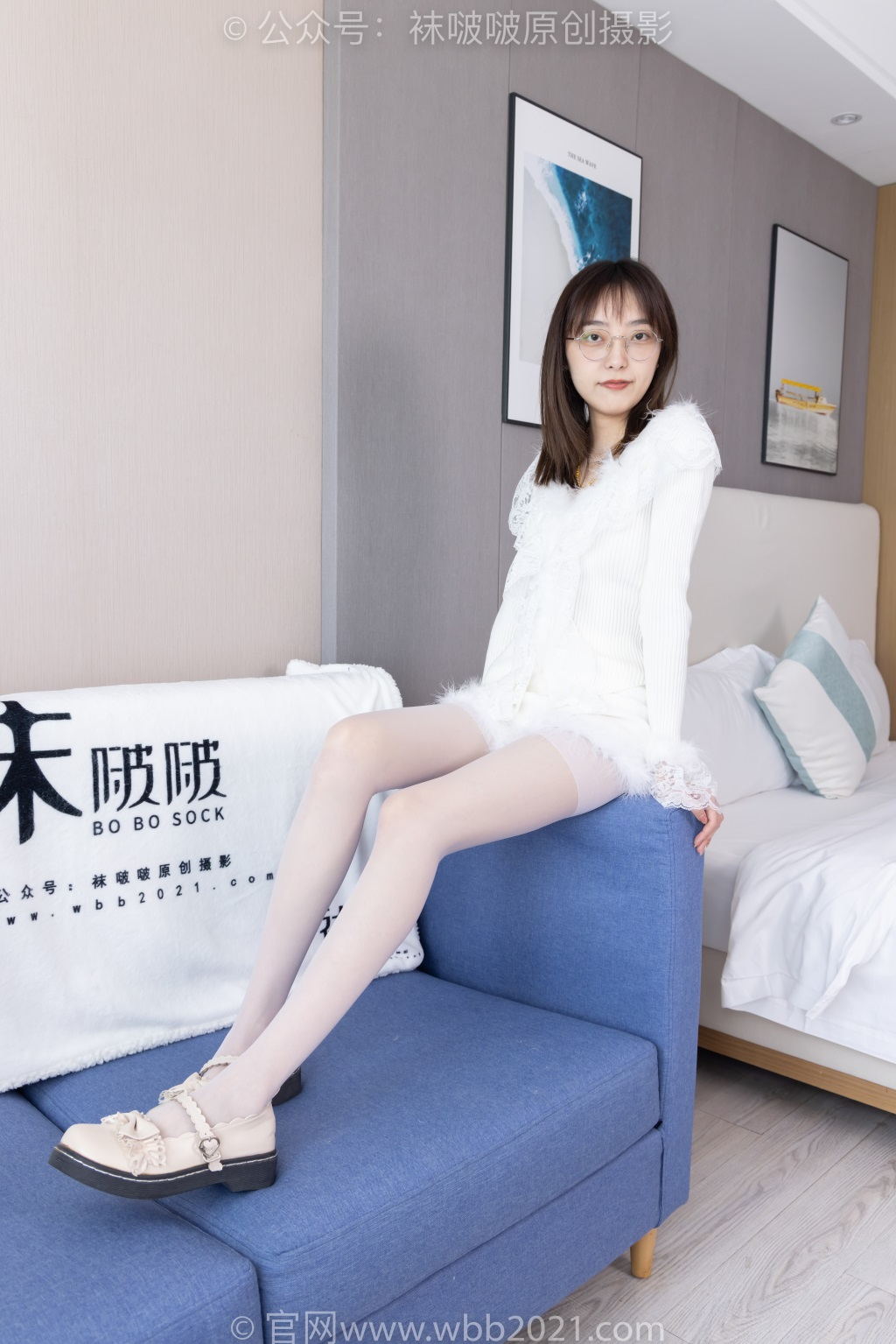[BoBoSocks袜啵啵] NO.490 稚予-皮鞋、薄白丝（脚尖加固款）（花絮版）[160P/1V/6.09G] 年费专享-第4张