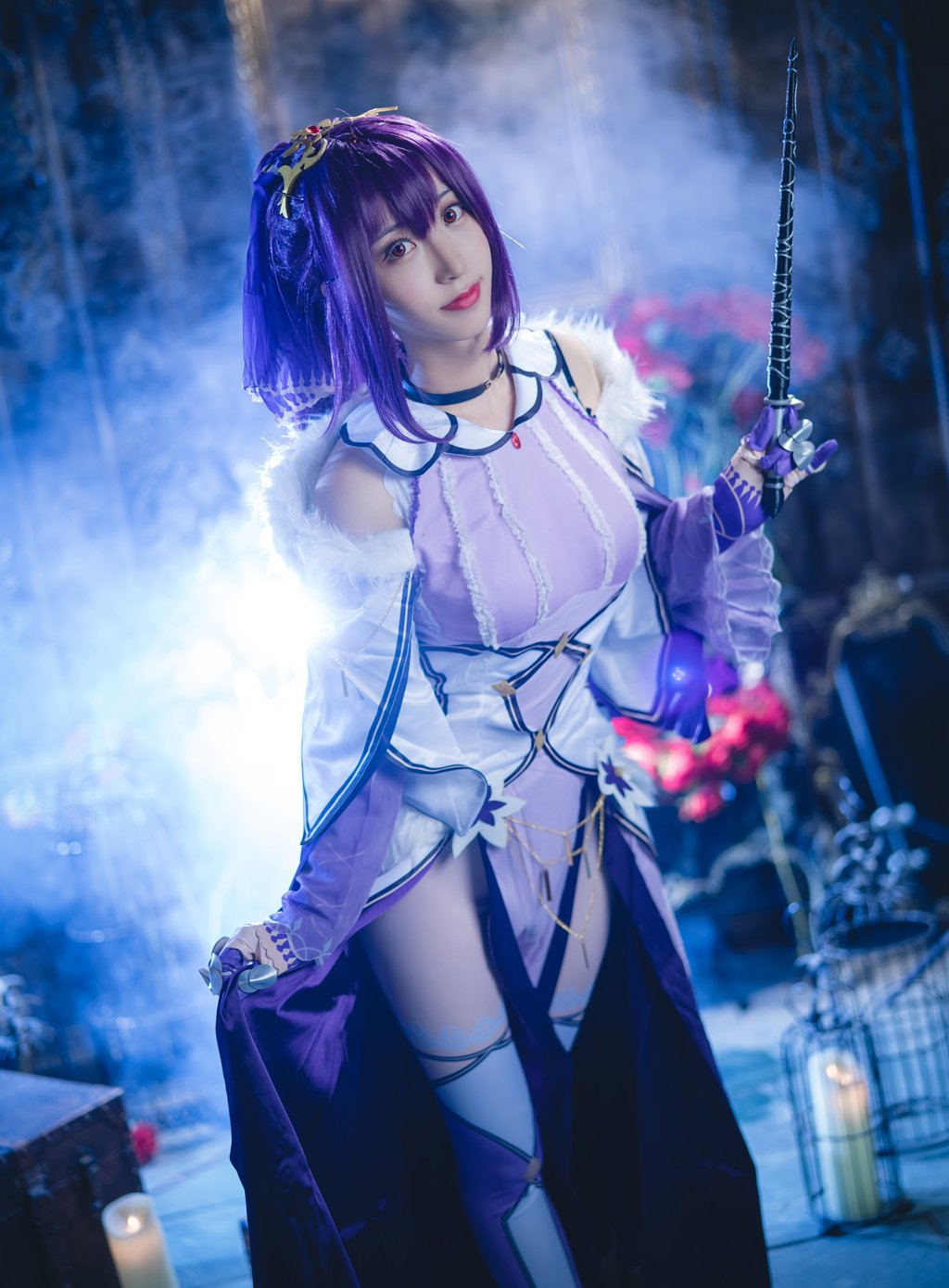 微博红人Coser@黑川 万圣斯卡蒂[26P-522M] 网红写真-第4张