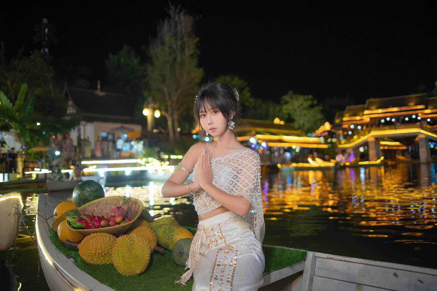 动漫博主@萌芽儿o0 西双版纳 傣服 银[17P-75.4M] 网红写真-第4张