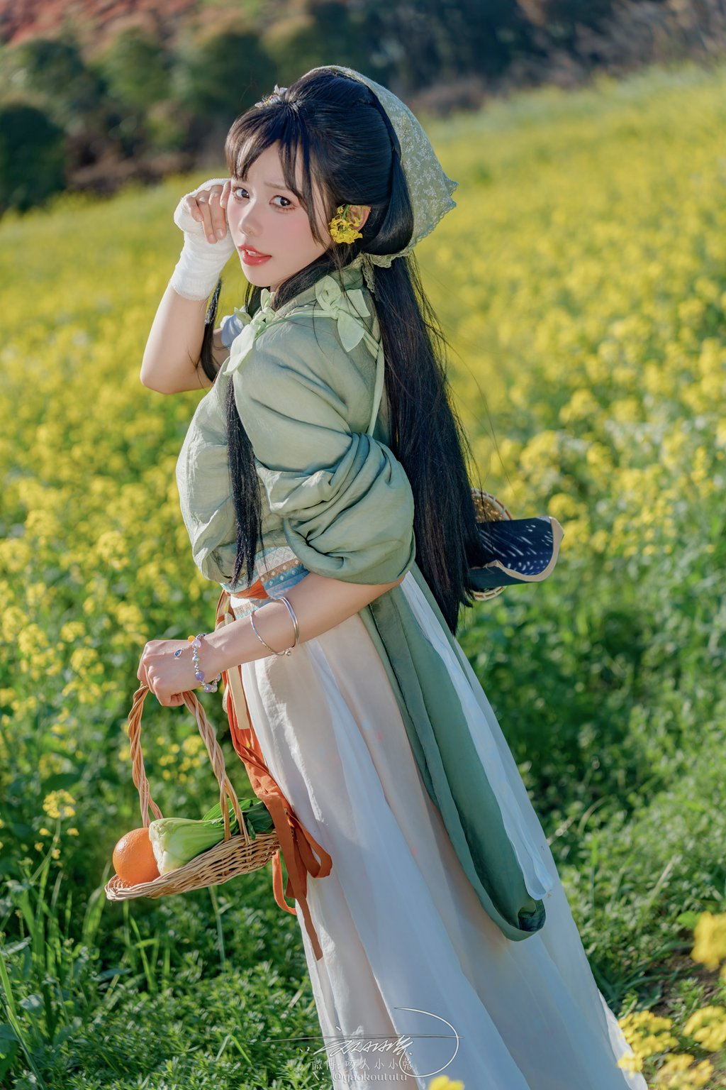 网紅博主@咬一口兔娘(黏黏团子兔) 5月作品『田耕记』[74P/1V/1.40GB] 网红写真-第3张