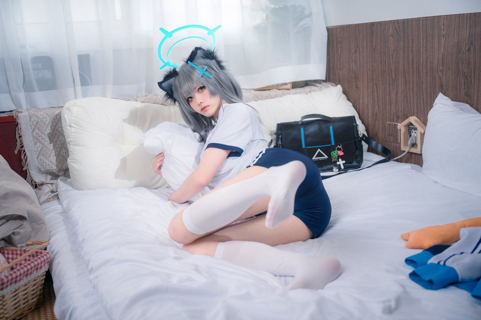 网红Coser@九柒喵 – 体操服白子[17P-67.6M] 网红写真-第3张