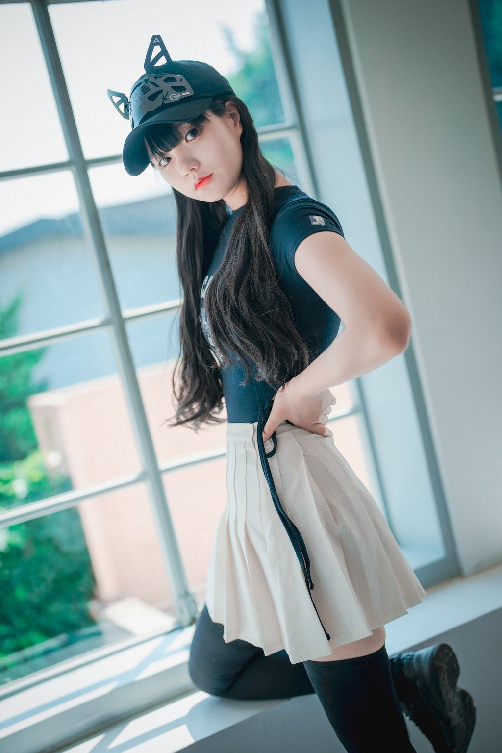 韩模写真@[DJAWA] NO.180 Jenny – Classic Athletic Girl in Navy Blue [71P/1.51G] 其它写真-第4张