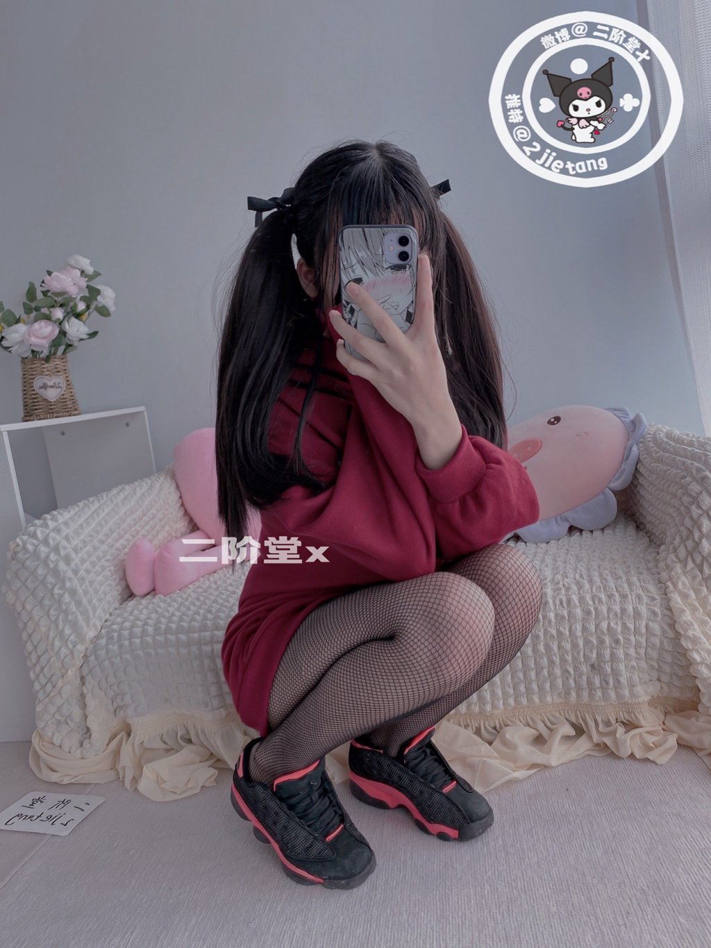 网紅Coser@二阶堂 (宅绘子) 红色外套[83P-57.1M] 网红写真-第3张