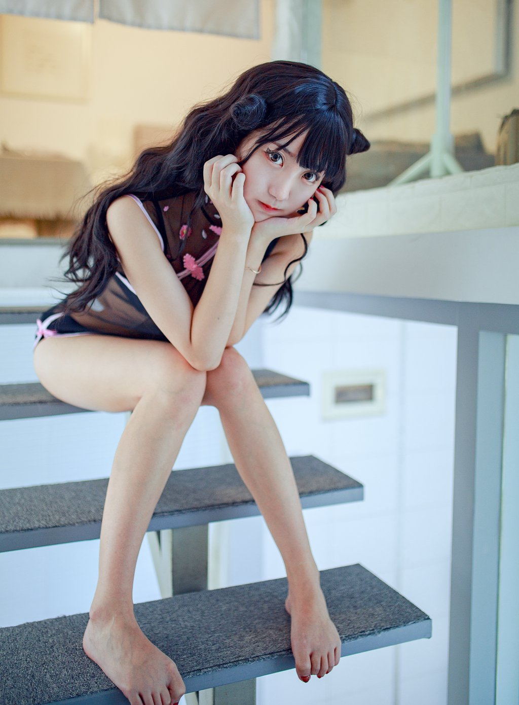 微博红人Coser@黑川 小恶魔本-旗袍[18P-324.4M] 网红写真-第3张