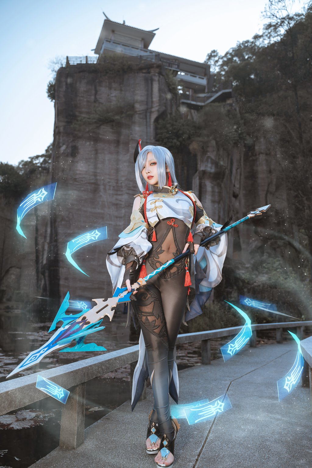 网红Coser@宮本桜  申鹤[22P-269M] 网红写真-第3张