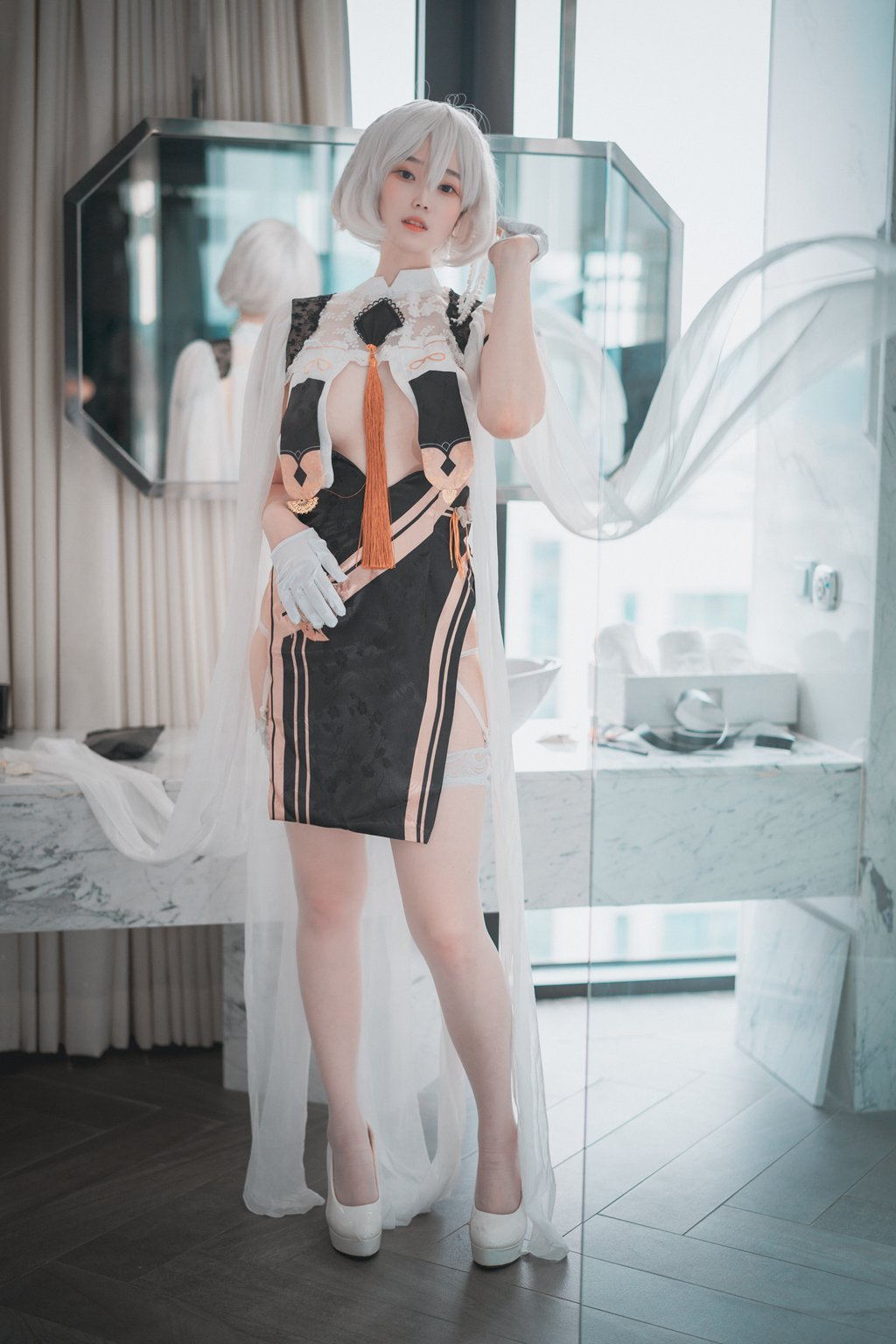韩模写真@[DJAWA] NO.172 BamBi – Azur Lane HMS Sirius [73P/598MB] 其它写真-第2张