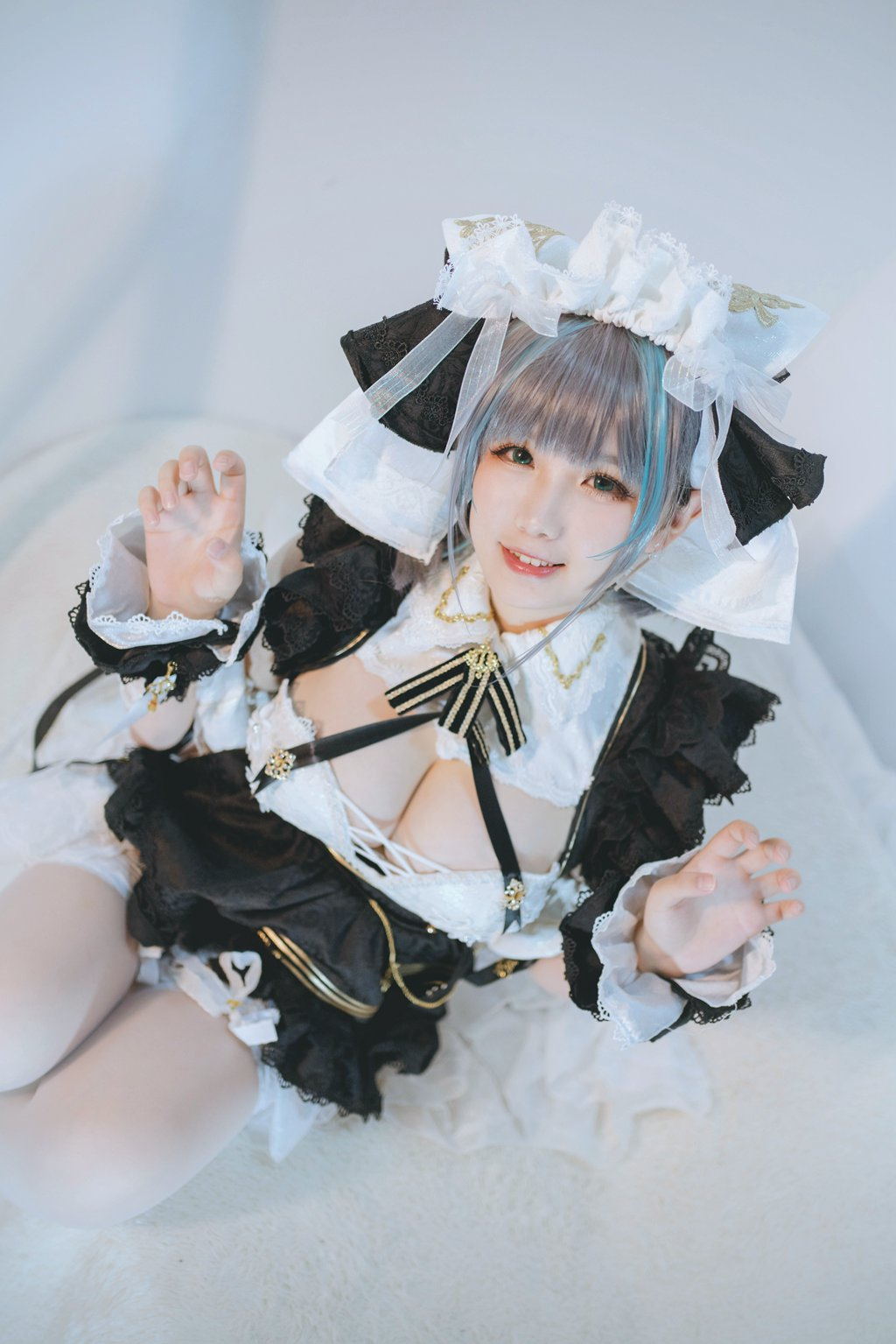 人气Coser@阿半今天很开心 柴郡 [42P/155MB] 网红写真-第2张