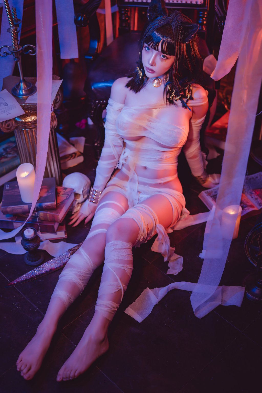 网紅Coser@雯妹不讲道理 四月舰长 木乃伊[36P/514MB] 网红写真-第2张