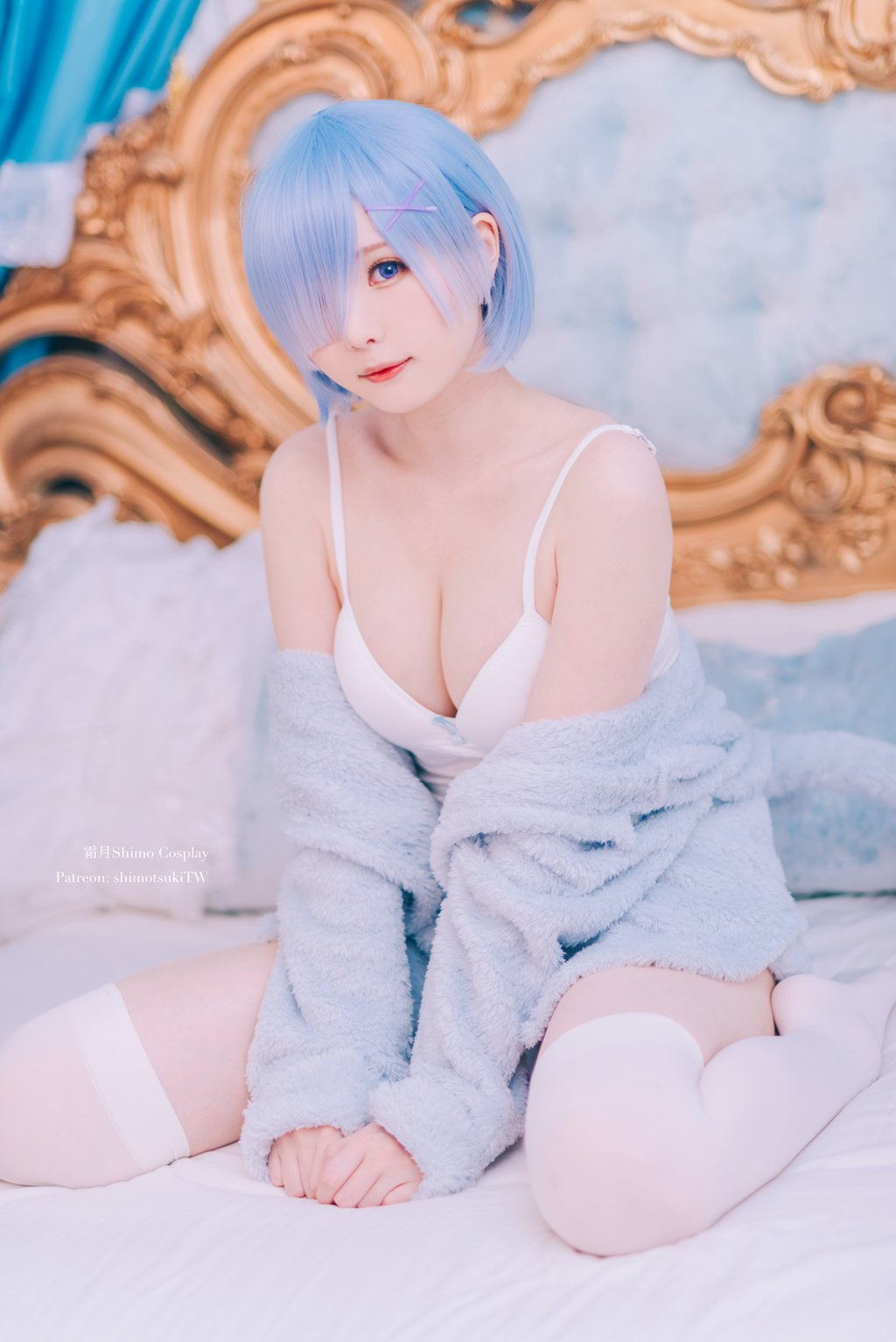 网紅Coser@霜月shimo 雷姆猫咪装 [16P-214MB] 网红写真-第2张