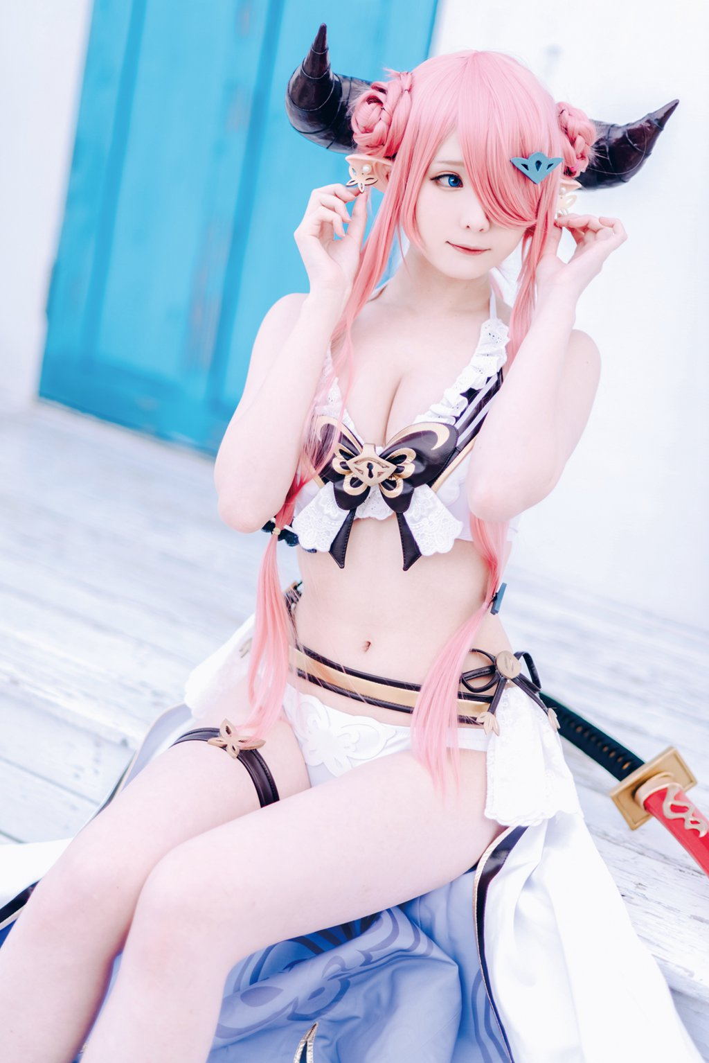 网紅Coser@霜月shimo 碧蓝幻想 娜尔梅亚 [95P-123MB] 网红写真-第1张