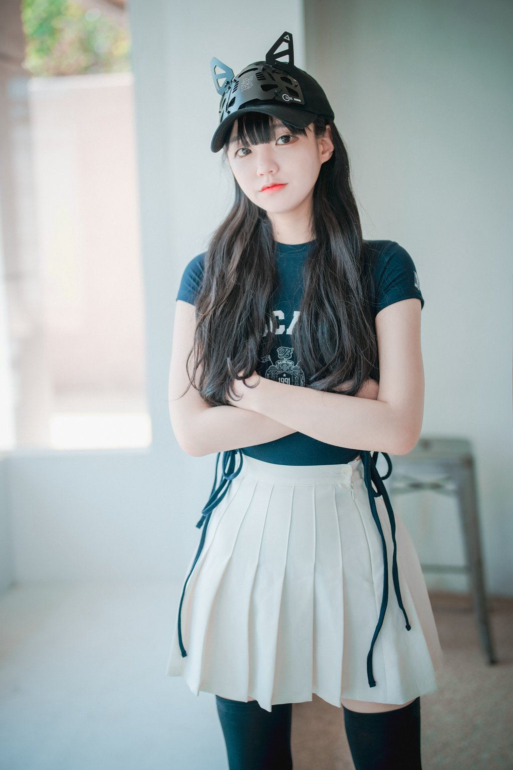 韩模写真@[DJAWA] NO.180 Jenny – Classic Athletic Girl in Navy Blue [71P/1.51G] 其它写真-第2张