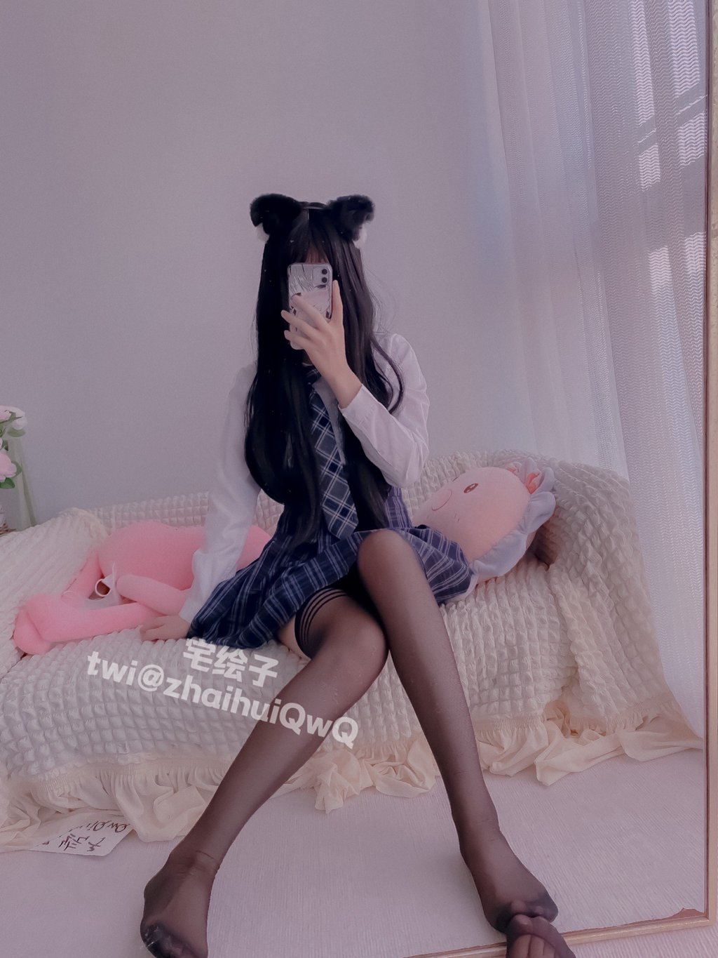 网紅Coser@二阶堂 (宅绘子) 猫儿JK[86P-2V-115.1M] 网红写真-第1张