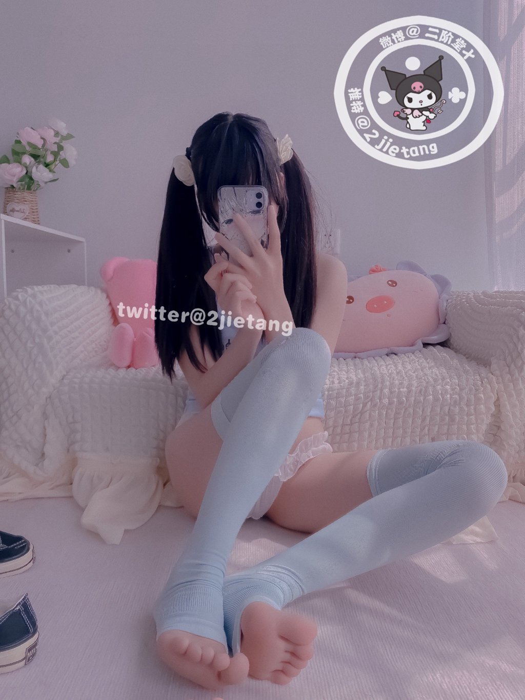 网紅Coser@二阶堂 (宅绘子) 蓝色[60P-66.4M] 网红写真-第1张